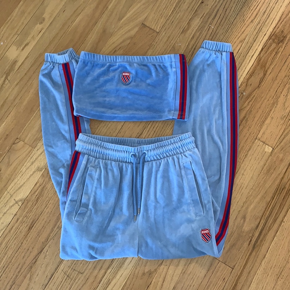 K-Swiss suade sweats set